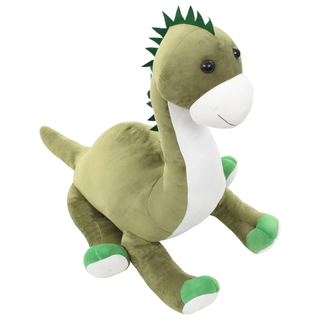 vidaXL Dinossauro brontossauro de peluche verde