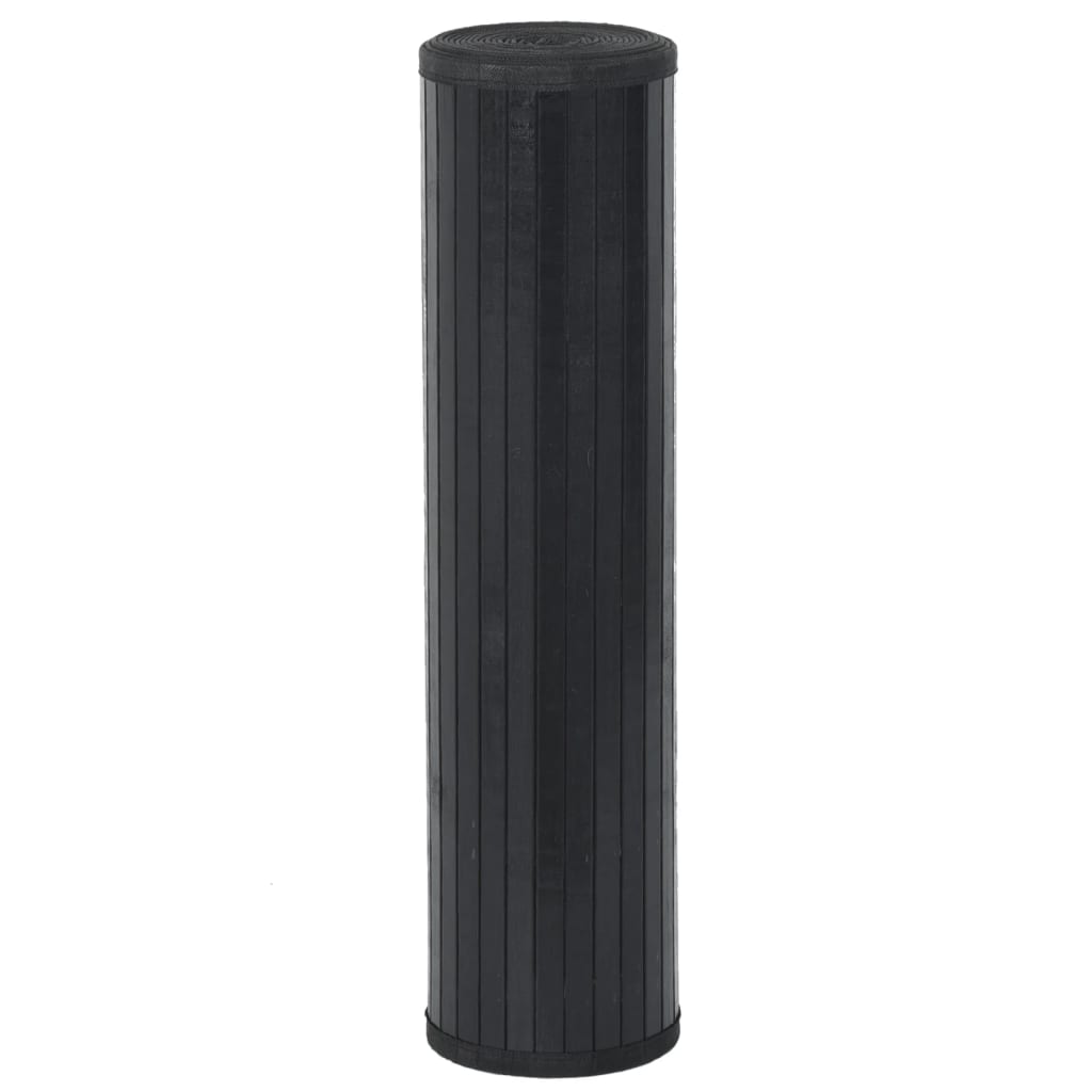 vidaXL Tapete retangular 60x400 cm bambu preto