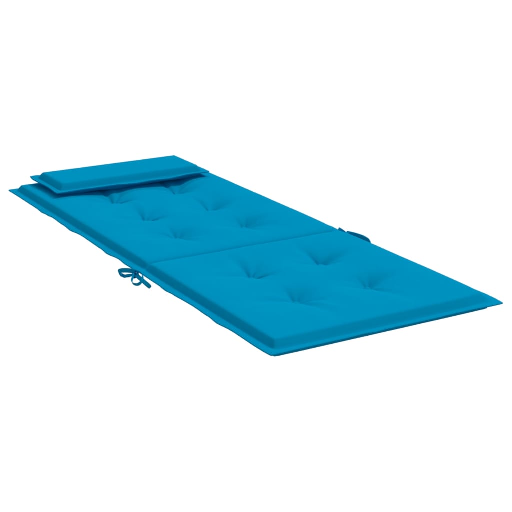 vidaXL Almofadões cadeira encosto alto 2 pcs tecido oxford azul-claro