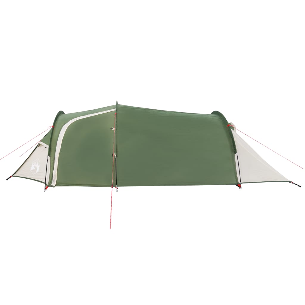 vidaXL Tenda de campismo p/ 4 pessoas 360x140x105 cm tafetá 185T verde