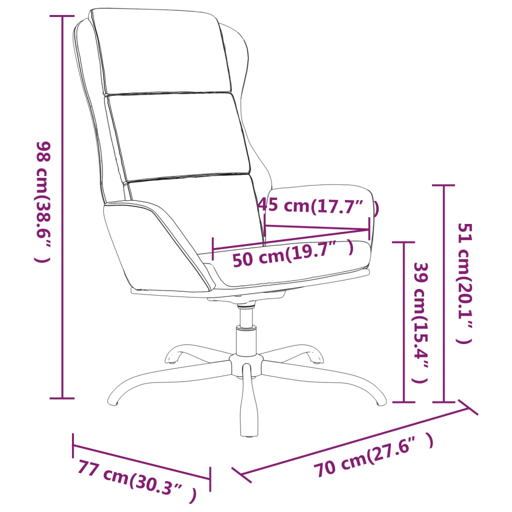 vidaXL Cadeira de descanso com banco p/ pés microfibra cinza-escuro