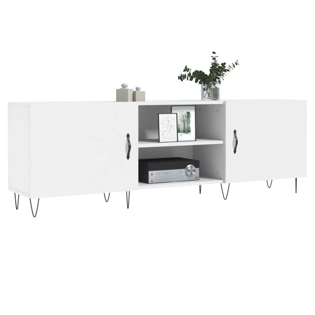 vidaXL Móvel para TV 150x30x50 cm derivados de madeira branco