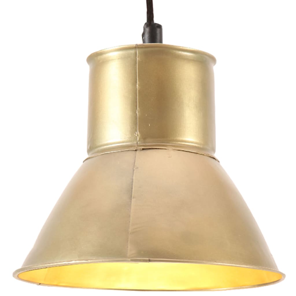 vidaXL Candeeiro suspenso redondo 25 W 17 cm E27 bronze