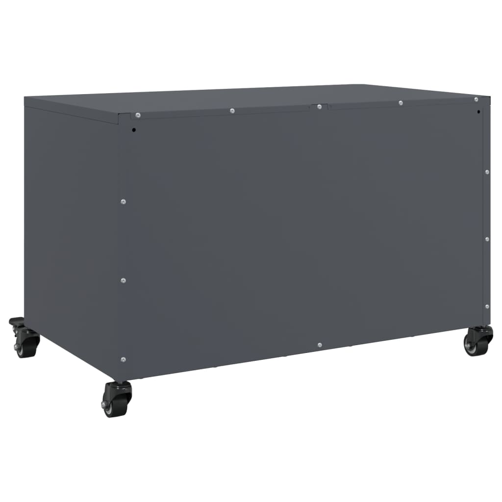 vidaXL Móvel de TV 68x39x43,5 cm aço antracite