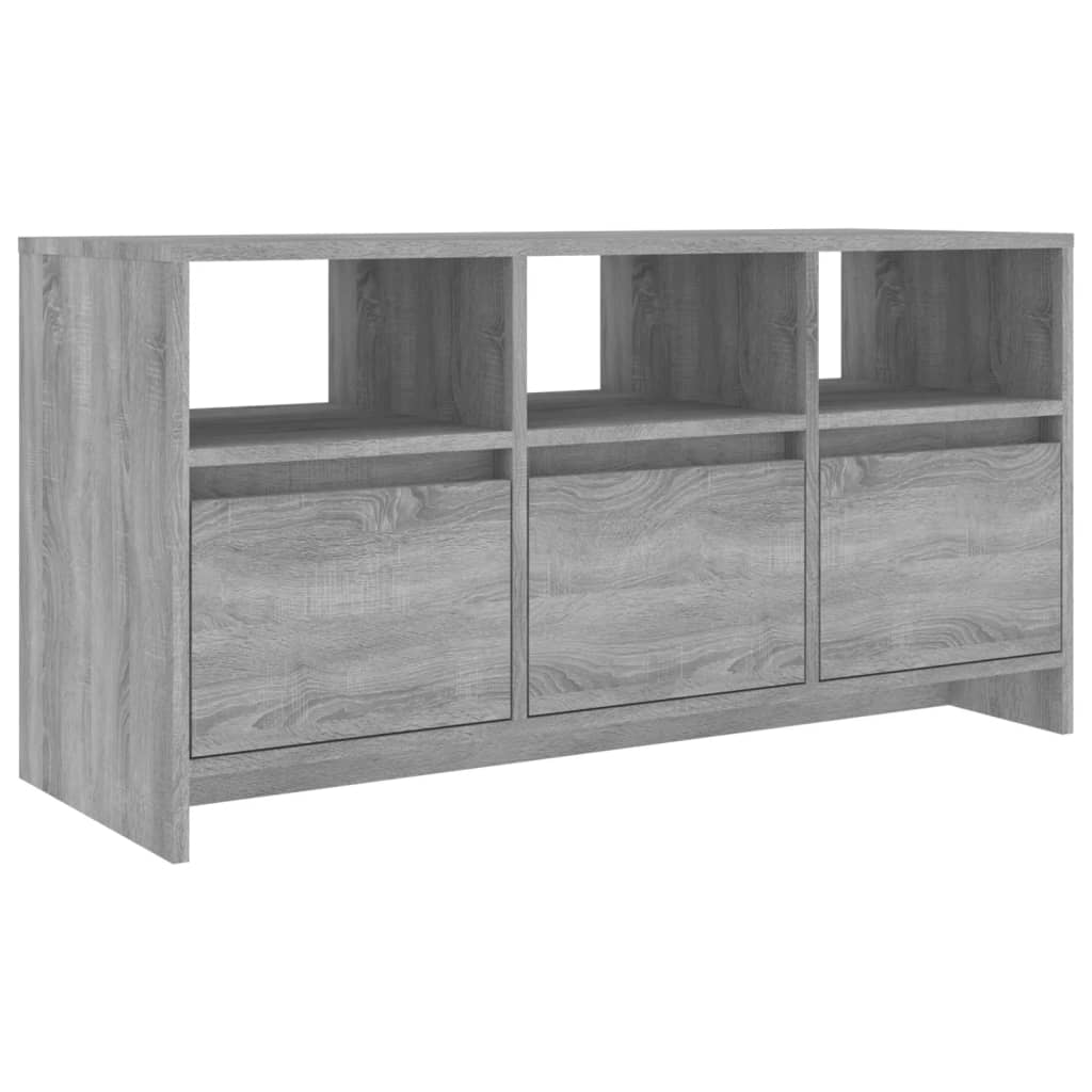 vidaXL Móvel de TV 102x37,5x52,5 cm derivados madeira sonoma cinza