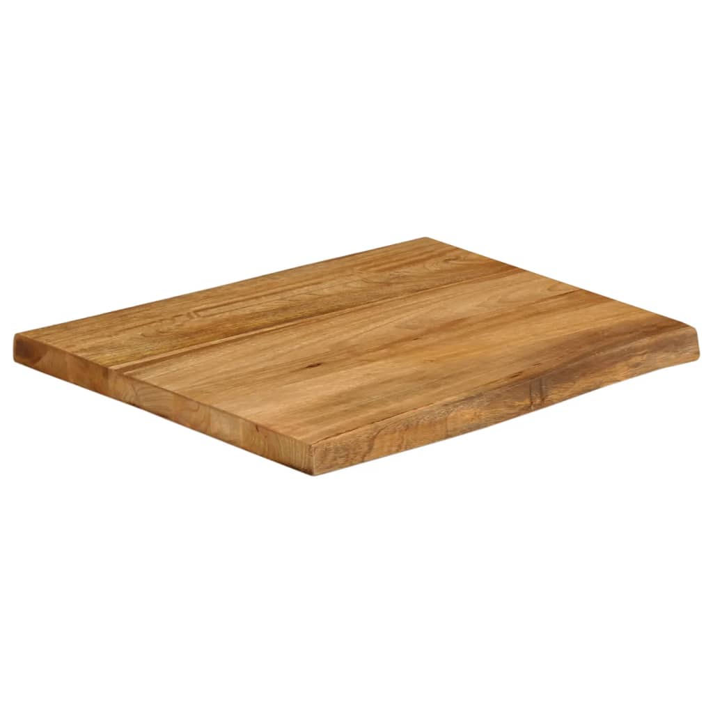 vidaXL Tampo de mesa c/ borda viva 80x80x2,5 cm mangueira maciça