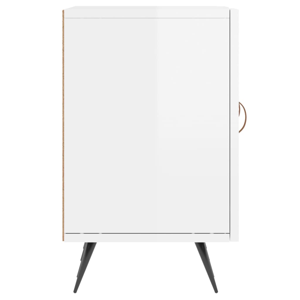 vidaXL Móvel de TV 150x30x50 cm derivados de madeira branco brilhante